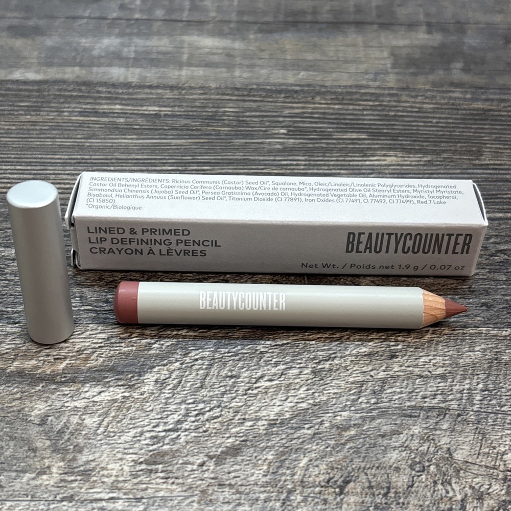 Beautycounter Lined & Primed Lip Defining Pencil Pink Blossom New In Box